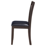 Espresso and Black Lattice Back Side Chairs B062P145598