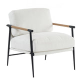 Leisure chair lounge chair velvet White color W1805106266