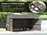 Waterproof Cabinet Outdoor Storage Unit with Drawer for Indoor, Swimming Pool Area 09788674