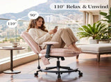 Chenille Criss Cross Office Chair with Air Lumbar Support, Flip-up Adjustable Arms, Built-in 11659105