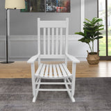 wooden porch rocker chair WHITE W49520603