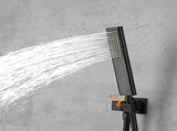 Male NPT Matte Black System, Faucet Set for Bathroom Fixtures with 12 Inch Rain 93928807