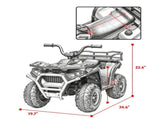 12V Kids 4-Wheeler ATV Quad, Ride-On Quad with Spring Suspension, LED Lights & Music USB 57249819