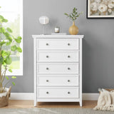 Modern 5 Drawers Dresser 5 Drawers Cabinet,Chest of Drawers Closet Organizers and Clothes W2275P149803