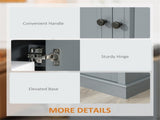 Kitchen Sideboard 2 Drawers, Double Doors, Sturdy Storage Cabinet for Home 44210133