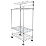 ZNTS 4 Layer Adjustable Kitchen Bakers Rack Shelf Microwave Oven Stand Storage Cart 98841102