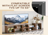 2 Pieces Cube TV Stand,Free Combination Gaming Entertainment Center Media Stand,Open Storage 83940483