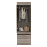 Lisboa 2-Door Armoire Light Gray B070P210736
