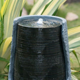17x17x26" indoor outdoor Polyresin Water Fountain, Unique Broken Urn Fountain Chic Dynamic Modern W2078124789