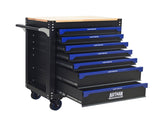 30-inch 7-drawer Wood-top Practical Rolling Steel Tool Cart, With Handle and Wheels, Storage Cabinet 73850984