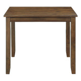 Brown Finish 5pc Dining Table and 4 Side Chairs Upholstered Seat Wooden Kitchen Dining Furniture B011P170887
