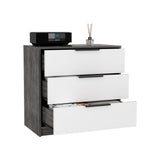 Kaia 3 Drawers Dresser, Superior Top -Smokey Oak / White B20092022