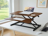 32 Inch Desk Converter, Height Adjustable Sit to Stand Riser, Dual Monitor and Laptop Workstation 48559173