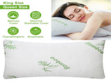 2Pcs Bamboo Memory Foam Pillow Hypoallergenic Bed Pillow For Head Neck Rest Sleeping Shredded Pillow 16095483
