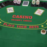 INO Design 48" Folding Poker Tabletop for 8-Player Texas Holdem Octagon Casino Game Portable Layout W2748P271360