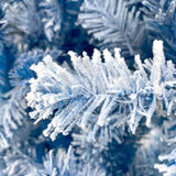 6FT Pre-Lit Hinged Artificial Fir ChristmasTree, Xmas Snow Flocked Artificial Holiday Christmas PX292921AAM