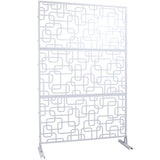 Outdoor & Indoor Privacy Metal Privacy 76" H48" W, Freestanding Decorative Privacy W465P193251