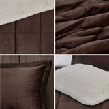 King Plush to Sherpa Down Alternative Comforter Set B035100493
