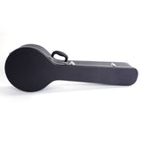 5-String 6-String Microgroove Pattern Leather Wood Banjos Case Black 47523015
