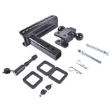 Adjustable Trailer Hitch Fits 2-inch Receiver 2" & 2-5/16" Ball w/Anti-Theft Pin 54863397