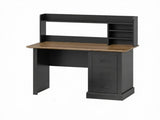47" Computer Desk with 3 Drawers & Storage Shelves, Home Office Study Writing Table 03295070