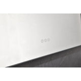 48x36 Inch LED Backlit Bathroom Mirror with Metal Frame, Wall Mounted Vanity Mirror with Smart Touch 95902060