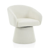 Modern 360&deg Swivel Accent Chair, Boucle Upholstered, Comfy Barrel Chair for Living Room, Bedroom & N765P292088W