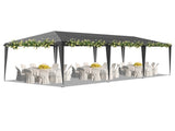 10x30ft Outdoor Pop Up Canopy, Portable Instant Canopy Tent for Outdoor Events Party Wedding 10856158
