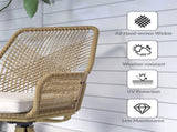 Outdoor Garden Bench Garden chair Swivel Chairs Set of 2 69125974