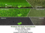 3.2x32.2FT Artificial Grass Turf 0.8" Indoor Outdoor ,Fake Grass with Drain Holes, for Dog and 07304182