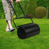 19.5in Lawn Roller Iron Cylindrical Black 90849559