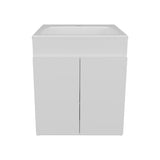 Bathroom Vanity Meka 45 with Two Drawers and Open Shelf, Wall-Mounted Storage, White B070P316859