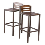 Milos Outdoor Acacia Wood Barstool 57485.00DBRN