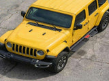 Running Boards with Two Stairs Design All-Steel Build, Bolt-on Side Steps Compatible with 2018-2026 W3611P453317