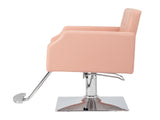 PVC leather aluminum alloy foot pedal rivet type square chassis high oil pump barber chair 150kg 96072423