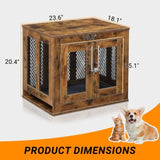 ZNTS Furniture Dog Crate with Tray for Small Dogs, Indoor Aesthetic Puppy Kennel Pet House Dog Cage with 73651787