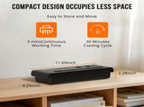 Small Paper Shredder for Home, 6 Sheet Strip Cut Paper Shredder Without Basket,Portable Shredder 88725189