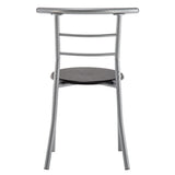 ZNTS PVC Breakfast Table Black 67657426