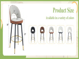 360 &deg rotatable bar.Modern Brown and Light Gray Spliced Color PU comfortable upholstered bar W1151P268923