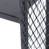 26x5.1x28.3" Black Floating Wine Bar Shelf with Glass Holder and Display Shelves W2078P223144
