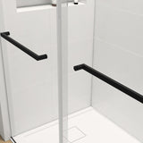 ZNTS 44-48 in. W x 76 in. H Frameless Soft-closing Shower Door, Double Sliding Shower Door, 5/16" W1920P181714