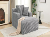 Full- compressed Chaise Lounge Sofa Bed 48.8" Upholstered Sofa Couch with Removable Pillows, Modern N719P288545E