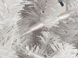 7.5FT White Slim Artificial Christmas Tree Includes Foldable Metal Stand--Not support self-pick up 03440975
