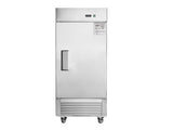 27"W Commercial Freezer Single Solid Door Stainless Steel Reach-in Freezer 18.68 Cu.ft. Upright Fan N818P191847S