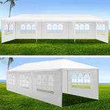 ZNTS 10x30' Wedding Party Canopy Tent Outdoor Gazebo with 8 Removable Sidewalls W1205137315