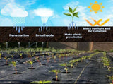 XISHAN 3'X300' Black HDPE 90 Gram Weed Barrier Fabric 20311757