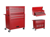 Tool Chest, 8-Drawer Rolling Tool Storage Cabinet with 2 in 1 Detachable Top Tool Box, Liner, 39304479