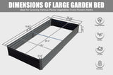 6x3x1ft Galvanized Raised Garden Bed, Outdoor Planter Garden Boxes Large Metal Planter Box for W1859P197881
