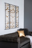 Set of 3 Metal Decorative Wall Art with Black Frame, Wall Decor for Living Room Bedrrom Entryway W2078130317