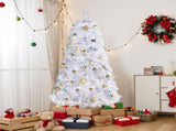6ft 845 Branches Hanging Tree Structure PVC Material White Round Head 300 Lights Cool Color 8 Modes 76942325